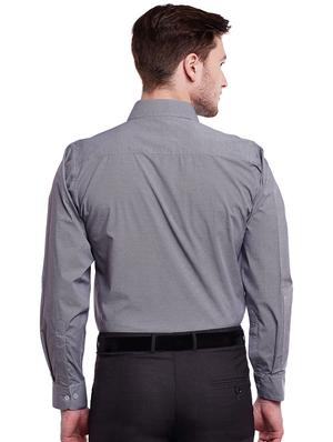 grey cotton formal shirt - 14895492 - Standard Image - 3
