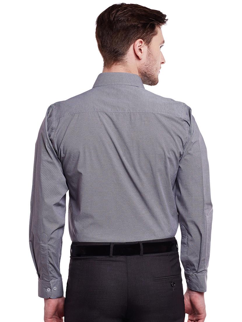 grey cotton formal shirt - 14895492 - Zoom Image - 3