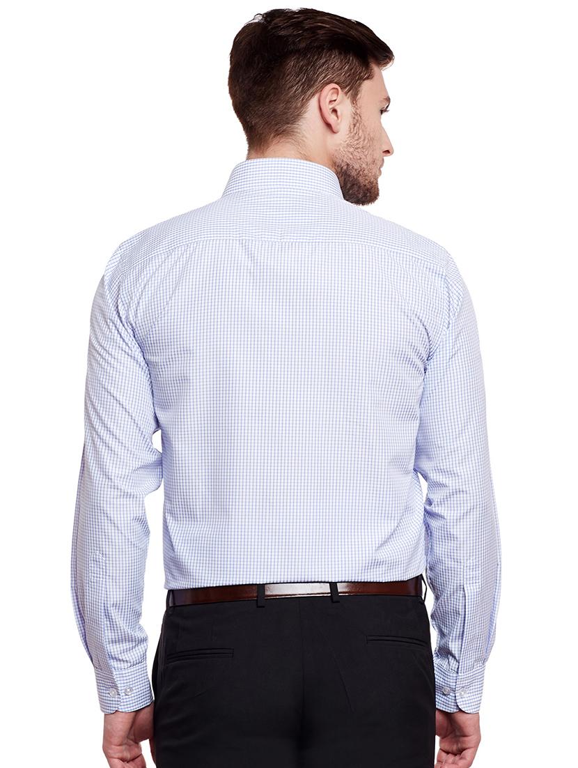 light blue cotton formal shirt - 14895498 - Zoom Image - 3