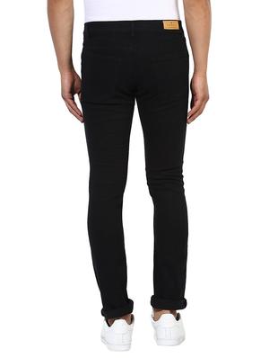 black cotton patched jeans - 14895557 - Standard Image - 3