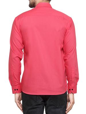 pink cotton casual shirt - 14895795 - Standard Image - 3