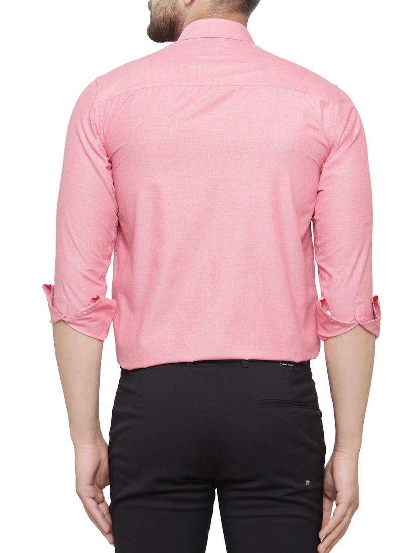 pink cotton formal shirt - 14895803 - Zoom Image - 3