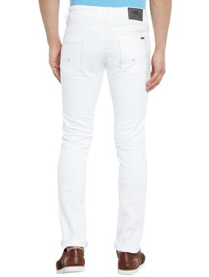 white denim plain jeans - 14896138 - Standard Image - 3