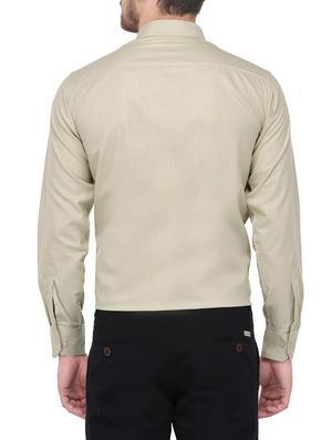 green cotton formal shirt - 14896729 - Standard Image - 3