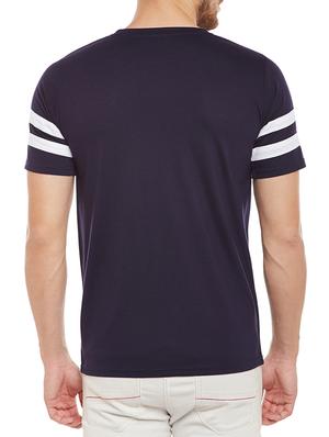 navy blue cotton t-shirt - 14896760 - Standard Image - 3