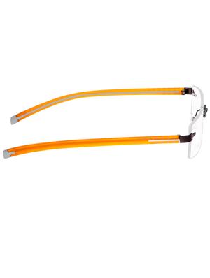 Cardon Gunmetal Rectangular Rimless EyeGlass - 14898211 - Standard Image - 3