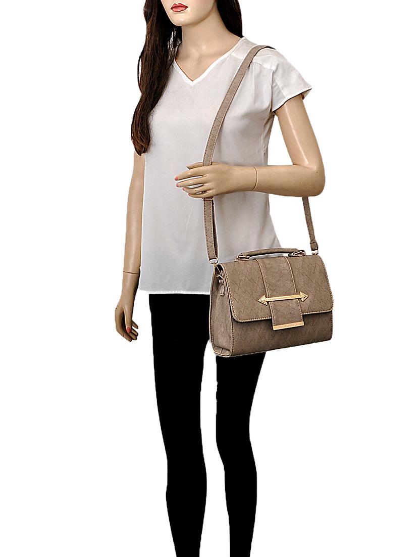 grey leatherette handbag - 14898755 - Zoom Image - 6