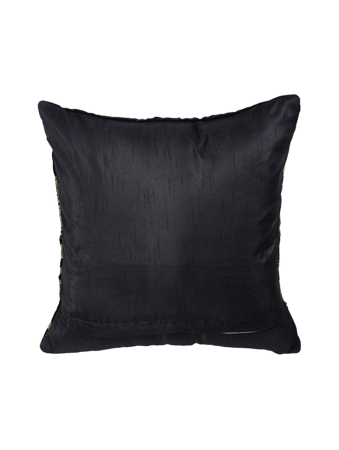 Black Set of 5 Cushion Covers - 14898867 - Zoom Image - 3