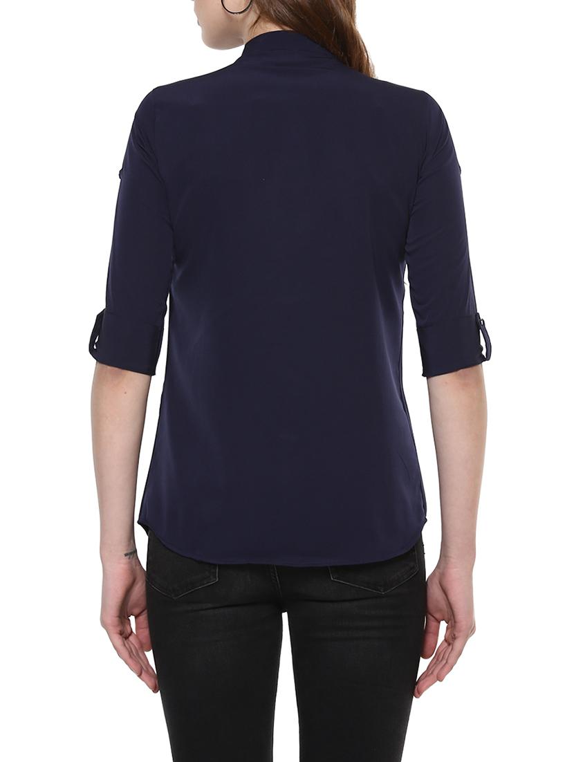 navy blue casual shirt - 14900634 - Zoom Image - 3