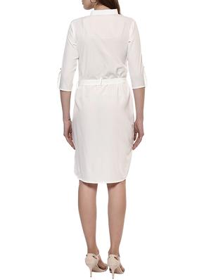 white solid high low dress - 14900649 - Standard Image - 3