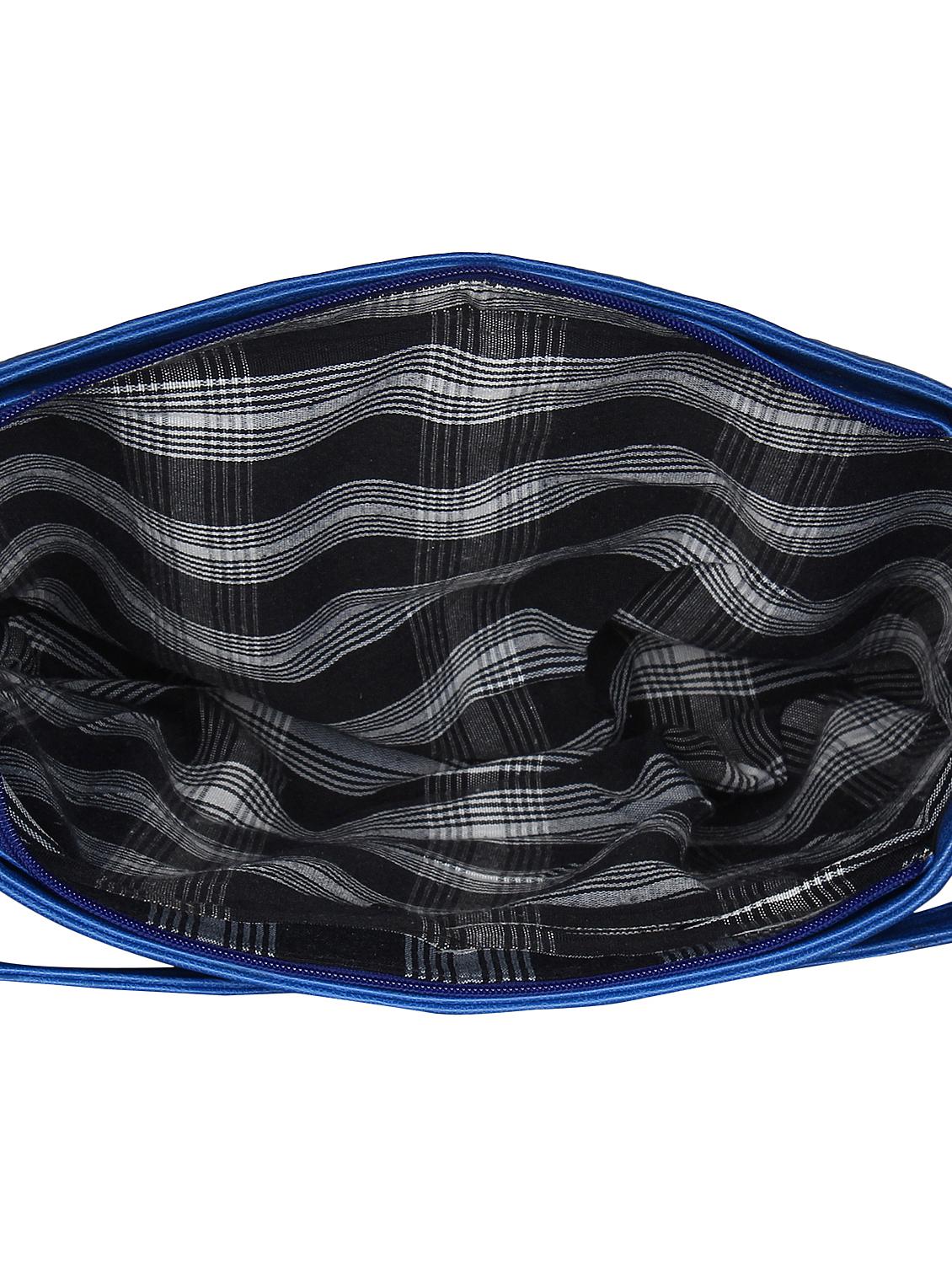 blue leatherette hobo handbag - 14900725 - Zoom Image - 3