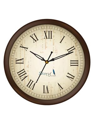 glass round shape wall clock - 14901828 - Standard Image - 3