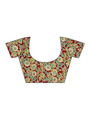 green silk blend mysore saree with blouse - 14901924 - Standard Image - 3