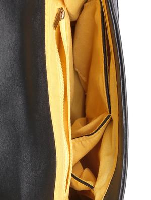 black leatherette regular sling bag - 14902968 - Standard Image - 3