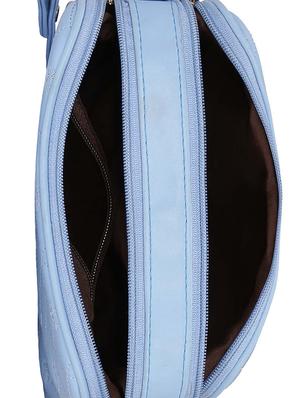 blue leatherette regular sling bag - 14903024 - Standard Image - 3