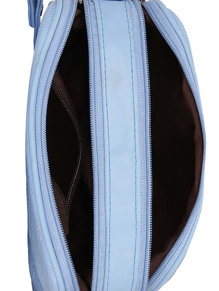 blue leatherette regular sling bag - 14903024 - Zoom Image - 3