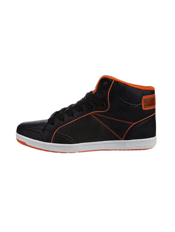 black leatherette lace up sneaker - 14903297 - Zoom Image - 3