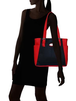 red leatherette regular handbag - 14903461 - Standard Image - 6