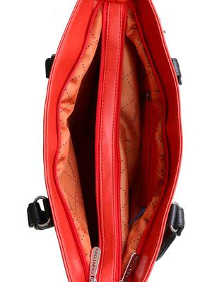 red leatherette regular handbag - 14903480 - Standard Image - 3