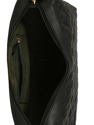 black leatherette regular sling bag - 14903591 - Standard Image - 3