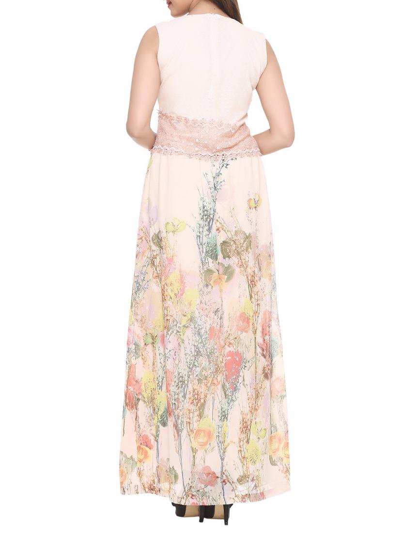 Pink printed maxi dress - 14903636 - Zoom Image - 3