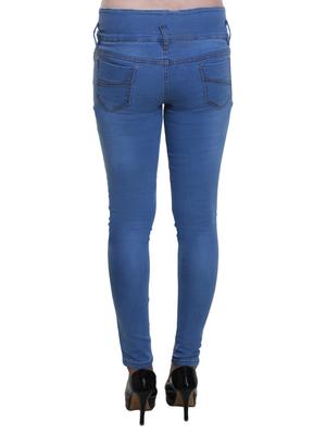 blue high rise denim jeans - 14904985 - Standard Image - 3