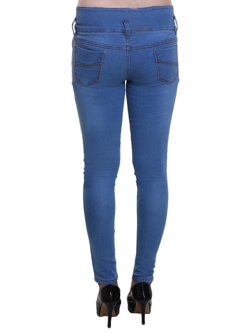blue high rise denim jeans - 14904985 - Zoom Image - 3