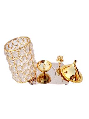 Decorate India Brass Crystal 3D Kit Akhand diya 6.2 inch - 14905108 - Standard Image - 3
