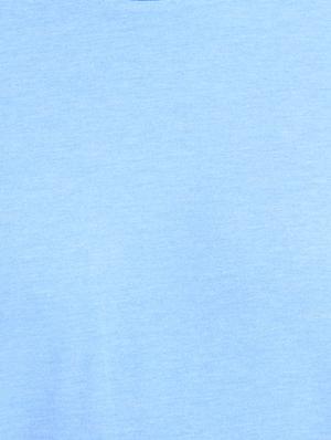 turquoise cotton chest print tshirt - 14905573 - Standard Image - 3