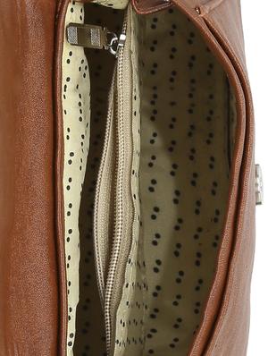 brown leatherette regular sling bag - 14905666 - Standard Image - 3