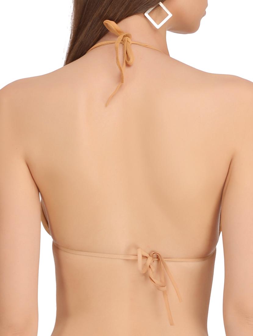 solid golden plunge bra - 14907034 - Zoom Image - 3