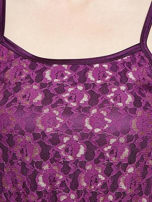 solid purple nightwear set - 14907422 - Standard Image - 6