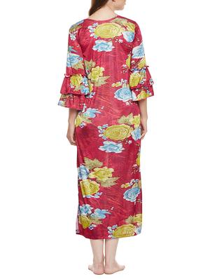 multi colored nightwear gown - 14907425 - Standard Image - 3