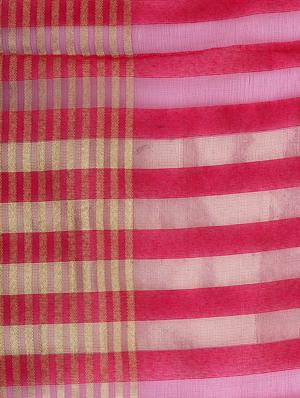 magenta chanderi dupatta - 14908741 - Standard Image - 3