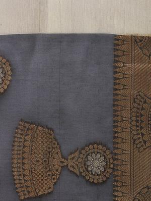 black art silk banarasi dupatta - 14908754 - Standard Image - 3