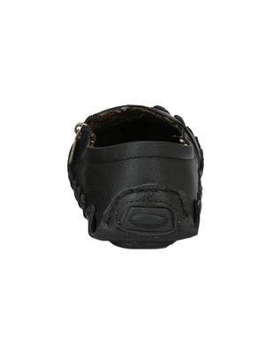 black leatherette casual slipon - 14908770 - Standard Image - 3