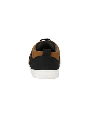 black leatherette lace up sneaker - 14908772 - Standard Image - 3