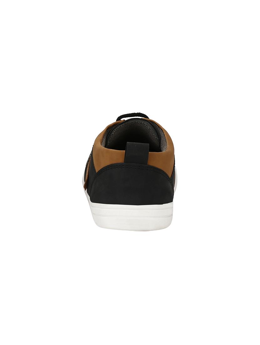 black leatherette lace up sneaker - 14908772 - Zoom Image - 3