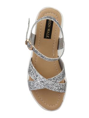 silver ankle strap sandal - 14909134 - Standard Image - 3