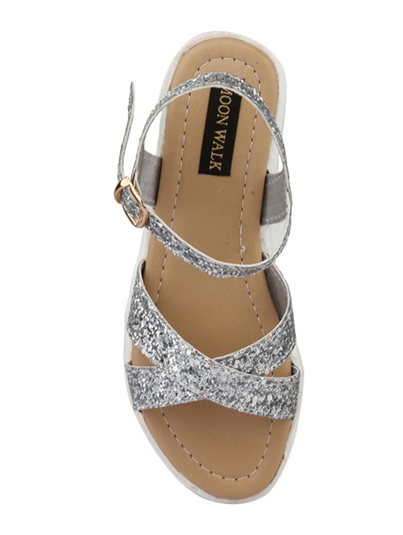 silver ankle strap sandal - 14909134 - Zoom Image - 3