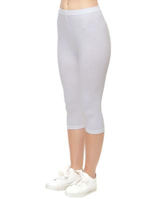 set of 2 white cotton capri legging - 14909302 - Standard Image - 3