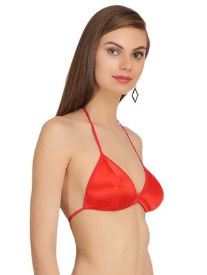 set of 3 multicolored satin plunge bra - 14909329 - Standard Image - 6