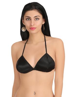 set of 3 multicolored satin plunge bra - 14909329 - Standard Image - 9