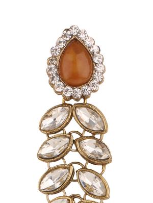 brown colored brass brooch - 14909717 - Standard Image - 3