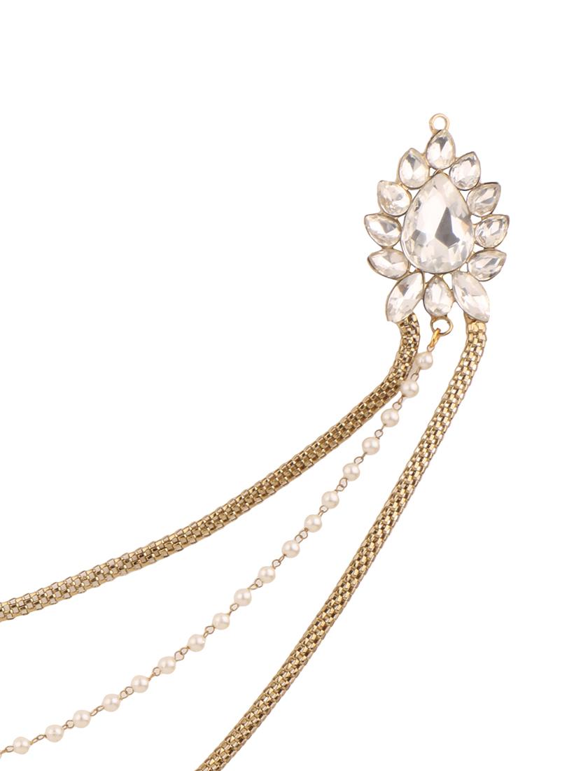 golden colored brass brooch - 14909721 - Zoom Image - 3