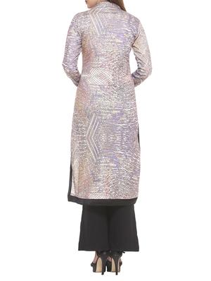 yellow cotton blend straight kurta - 14910038 - Standard Image - 3