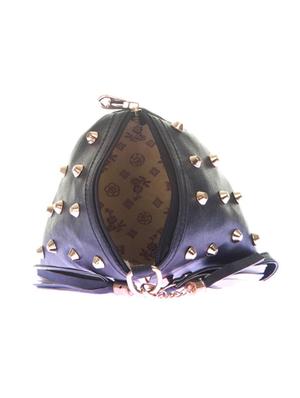 black leatherette sling bag - 14910227 - Standard Image - 3
