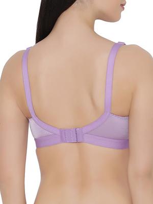 solid purple net bra - 14911251 - Standard Image - 3