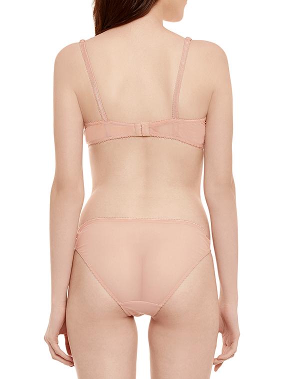 beige net bra and panty set - 14911294 - Zoom Image - 3