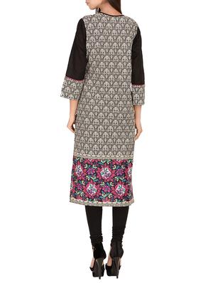 multi cotton straight kurta - 14911387 - Standard Image - 3
